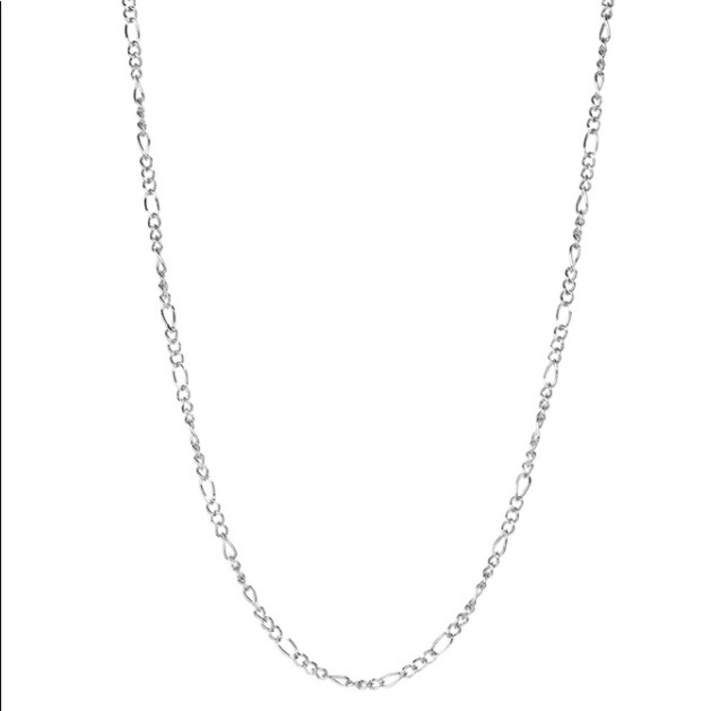 MARLYN SCHIFF
Figaro Link Mask Chain in Silver